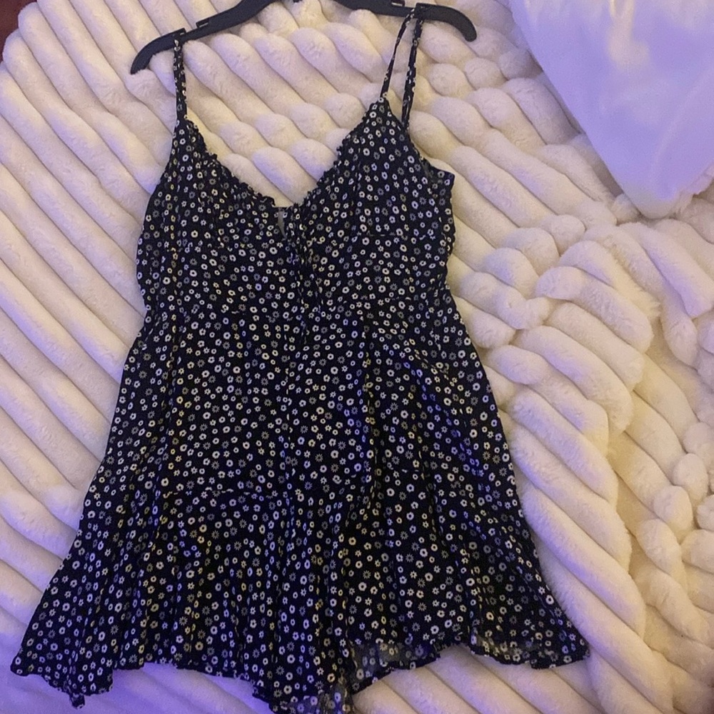 Aeropostale Black and White romper.